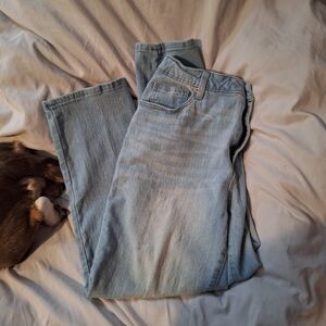 Cotton Straight Leg Jeans